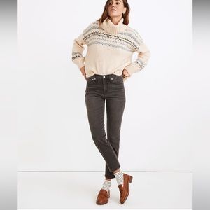 Madewell Petite Mid-Rise Stovepipe Jeans in Bridley Wash